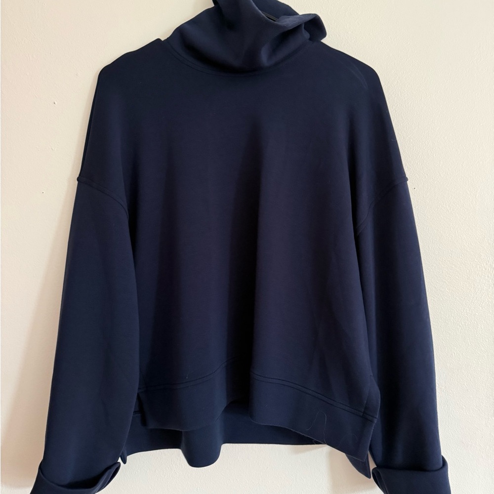 SPANX Navy Women's Turtleneck Sweater